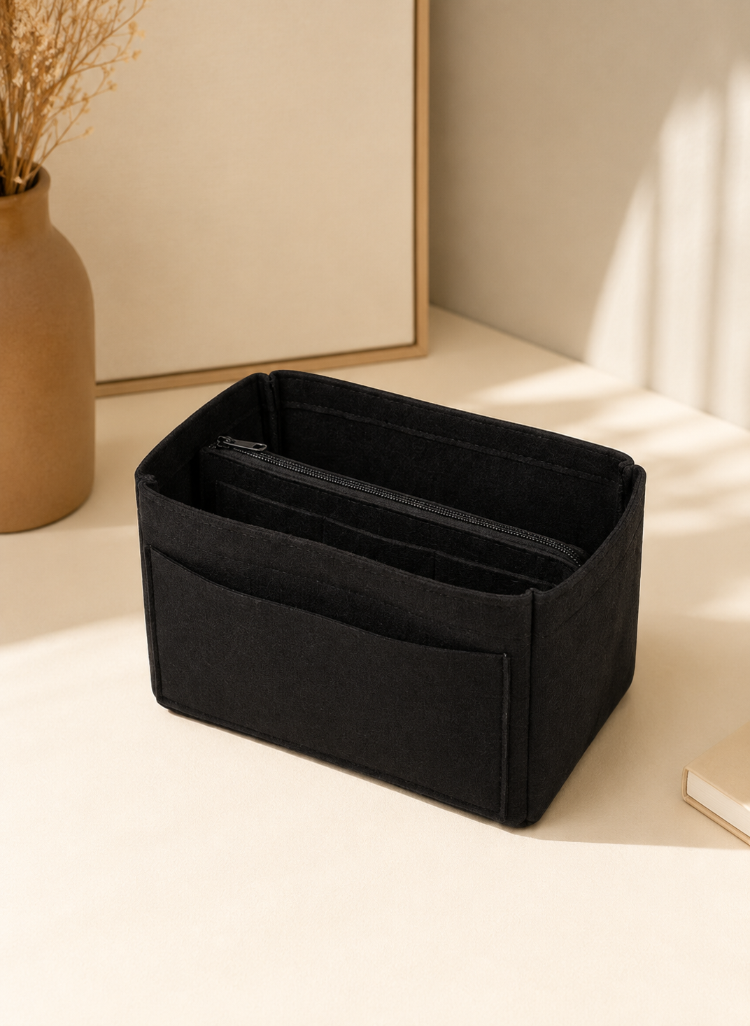 Organisateur de sac à main BLINKO noir en feutre